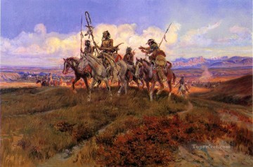ウルフマン 1925年 チャールズ・マリオン・ラッセル アメリカ・インディアン Oil Paintings